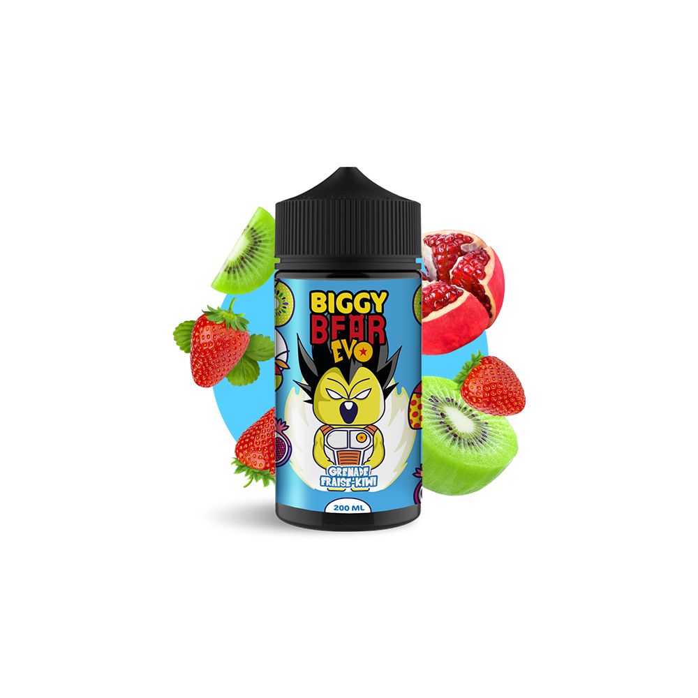 Biggy Bear Evo - Acidulated Strawberry Mix - 50/50 200ml