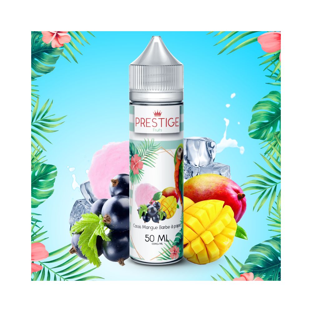 Prestige Fruits - Cassis Mangue Barbe à papa 50ml