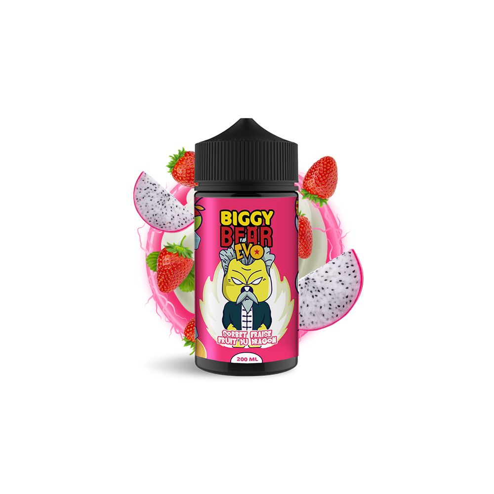Biggy Bear Evo - Sorbet Fraise Fruit du Dragon - 50/50 200ml