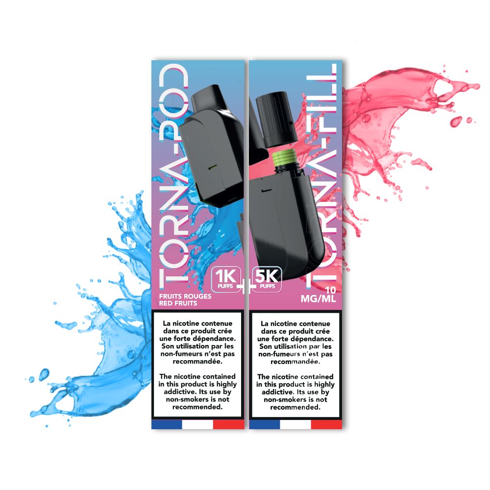 TORNA-BAR - Torna Pod / Fill Red Berries 6K Puffs x10