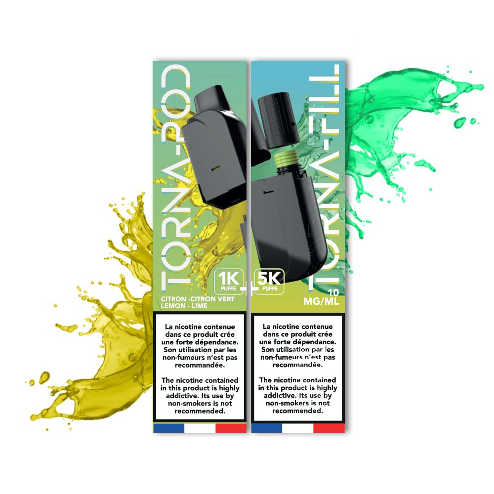 TORNA-BAR - Torna Pod / Fill Citron & Citron vert 6K Puffs x10