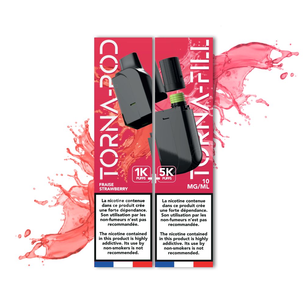 TORNA-BAR - Torna Pod / Fill Fraise 6K Puffs x10